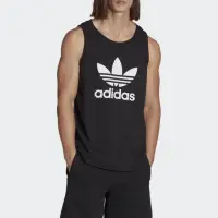 在飛比找momo購物網優惠-【adidas 愛迪達】背心 男款 運動背心 慢跑 三葉草 