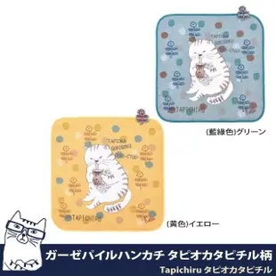 【Kusuguru Japan】紗布絨手帕 毛巾 日本眼鏡貓Tapichiru系列