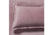 Set of 2 Super Soft Corduroy Velvet Standard Pillowcase - Dusty Pink