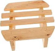 IWOWHERO Foot Bath Sauna Foot Stool Step Stool Sauna Accessories Round Foot Stool Bathtub Footrest Stool for Bathroom Stools for Living Room Shower Stools Foot Stools Bath Stool Wood Beige