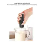 AU (Black)Electric Milk Frother Multifunction Efficient Low Noise Mini Hand Frot