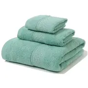 Towels 3Pcs Soft Cotton Set Lightweight Bath Towels & Washcloths