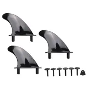 3X(3Pcs Soft Top Surfboard Fins Sets for Softboard Paddle Board Surf Boards8471