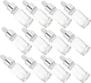 BELLIFFY 12Pcs Glass Dropper Bottles for Essential Oils Perfumes Portable Multi Functional Storage with Tight Seal for Home Use Travel