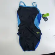 Speedo Women's Swimsuit One Piece Prolt Flyback, Royal Blue Size 8/34