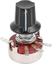 Aexit WTH118 (Control electrical) Single Turn Linear Rotary Taper Carbon Potentiometer 2W 560K Ohm (93ry115qf292) w Knob