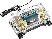 X AUTOHAUX Car Stereo Audio LED Display Digital Voltage Inline ANL Fuse Holder 250 Amp 0 2 4 AWG Gauge