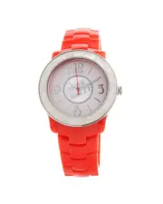 Miss Sixty Coral Silicone Watch Model Women Red Watches