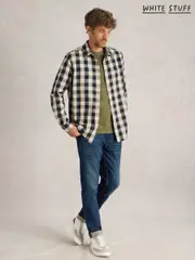 White Stuff Blue Buffalo Check Long Sleeve Shirt (F13846) | $127