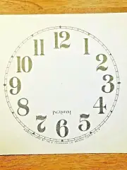 4 1/2" Ingraham Clock Paper Dial, Arabic Numeral (Lot 192)