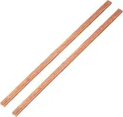 uxcell Copper Bar, 1/5"x0.24"x11.8" Pure Flat Copper Plate Solid Metal Sheet Tubing Strip for Crafting Jewelry Plating Repairing Science Class, 2 Pcs
