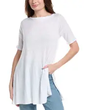 EILEEN FISHER Bateau Neck Linen Tunic