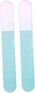 Beavorty 2pcs Glass Nail Files Durable Professional Nail Filer for Effortless Polishing Buffers for Natural Look Essential Manicure Tools for Home Salon Use