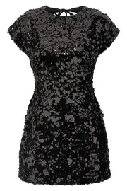 GANNI 'Velvet Sequins Mini' Dress