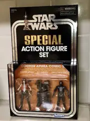 SDCC 2018 STAR WARS Hasbro DOCTOR APHRA Action Figure Set Of 3 Collection RARE!
