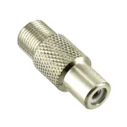 F-Type Female - RCA Female TV Aerial Antenna Cable Connector Adaptor Plug Socket