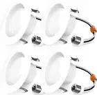Sunco Lighting 4 Inch LED Can Lights Retrofit Recessed,5000K Daylight- 4 Pack