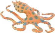 FUNOMOCYA Simulation Blue Ringed Octopus Fake Faux Octopus Figure for Bedroom Decor Safe Plastic Toy