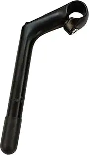 Oshhni Bike Stem Gooseneck Handle Bar Stem 22.2mm Tube 80mm 2 Aluminum Alloy for Vintage Cruiser Bikes Comfort Bikes Black