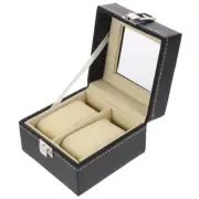 2 Grids Watch Box Child Portable Storage Case Jewelry Display Organizer