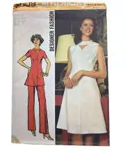 Simplicity Sewing Pattern 5009 Dress Tunic Keyhole Pants Size 10