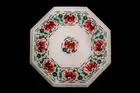 12" White Marble Coffee Table Top Pietra Dure Art Multi Stones Inlay Elephant