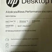 HP M01-F3003w Desktop PC Intel Core i5-13400 Windows 11 12GB Ram 512GB SSD Black