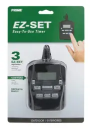 Prime TNODP23-RC EZ-SET 15A 120V Black Programmable Outdoor Digital Timer