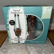 Pepperell Designer Series Macrame Terra Cotta Plant Hanger Kit Mint New