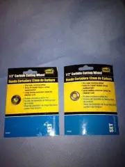 TWO (2) M-D Building Products 49096 1/2-Inch Carbide Cutting Wheels