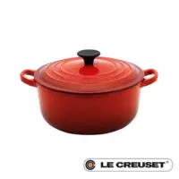 在飛比找蝦皮購物優惠-LE CREUSET 圓形鑄鐵鍋 - 櫻桃紅．直徑18cm