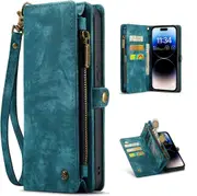 CaseMe 2-in-1 Samsung Galaxy A51 4G Detachable Case Wallet Cover A515 [Teal Green]