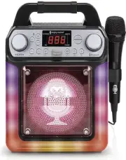 NEW! Singing Machine HDMI Groove Mini Portable Karaoke System Bluetooth SML652BK