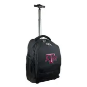 Texas A&M Premium Wheeled Backpack in Black