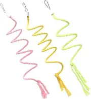 GANAZONO 3Pcs Bird Rope Perch and Swing for Parrots Designed for Coordination and Balance Durable Biting Rope for Fun and Exercise