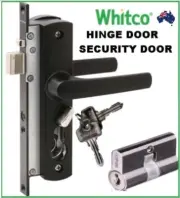Whitco MK2 Security Screen Door lock New - Includes Free cylinder + keys TASMAN