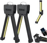 Gym Lamp for Posing, LED 7th Gear Portable Magnet Led Posing Lamps Waterproof for Gym, 180 Degree Folding Worklight for Outdoor Gardening and Posing with Hanging Hook 2pcs