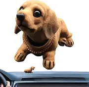 Dog Bobble Head for Car - Shake Dog Dashboard Figure, Bobble Head Decoration for Vehicles, Fun Car Ornaments | Funny Dog Figure for Car, Table, Home, Gift Idea