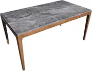 Priceworth Elaine Dining Table, Perfect for Your Dining Chairs, Made from High-Pressure Laminate Board with Melamine Finish, For Up to 6 Seaters, Easy to Assemble, Easy to Clean, 75 H x 160W x 90 D CM
