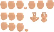 KOTOBUKIYA MEGAMI DEVICE M.S.G 05 FACE SET SOL SKIN COLOR D MODEL KIT