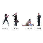 1/64 1/87 1/43 1/24 1/18 Police killer doctor Scene Prop Minatures Figures Doll