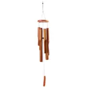 Bamboo Tube Wind Chime Dad Small Chimes for outside Outdoor Patio Decor