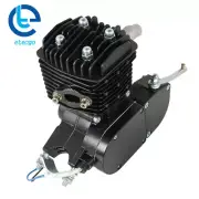 For 80cc 2 Stroke Motorized Motorised Bicycle Bike Cycle Gas Engine Motor Black