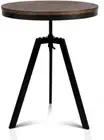 Dining Table, Metal Wooden Adjustable Outdoor round Coffee Bar Side Small Tables