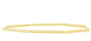 14Kt Yellow Gold Slip-On Stackable Octagon Bangle/Bracelets 8" 4.5 grams 2.1mm