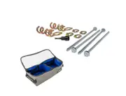 Kings GroundGrabba Junior Kit - Ground Stakes Kit + Clear Top Canvas Bag - Small