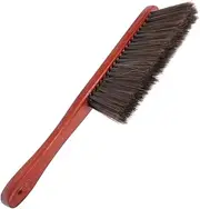 WESIEVYA Long Handle Soft Bristle Hand Broom for Fireplace Cleaning Versatile Wooden Dust Brush for Furniture Car Sofa and Clothes Effortless Cleaning with Extended Handle Design