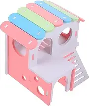 Elegant Hamster Hideout Bed Sturdy Fun Wooden Structure for Hamster House Bed Play Area
