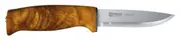 Helle Fjellkniven - 95mm Sandvik 12C27 Stainless Steel Knife (Curly Birch Handle with Leather Sheath)