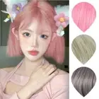 Cosplay Lolita Short Straight Wigs Synthetic Wigs with Bangs Party